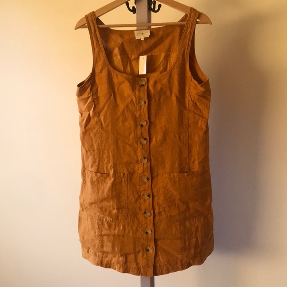 Lou & Grey Dresses & Skirts - Lou & Grey linen mini dress in orange